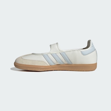 Ballerines à lanières 'Samba' ADIDAS ORIGINALS en blanc