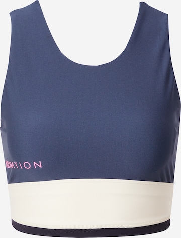 P.E Nation Bustier BH 'OUTLINE' in Blau: predná strana