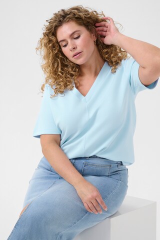 T-shirt 'Annita' KAFFE CURVE en bleu