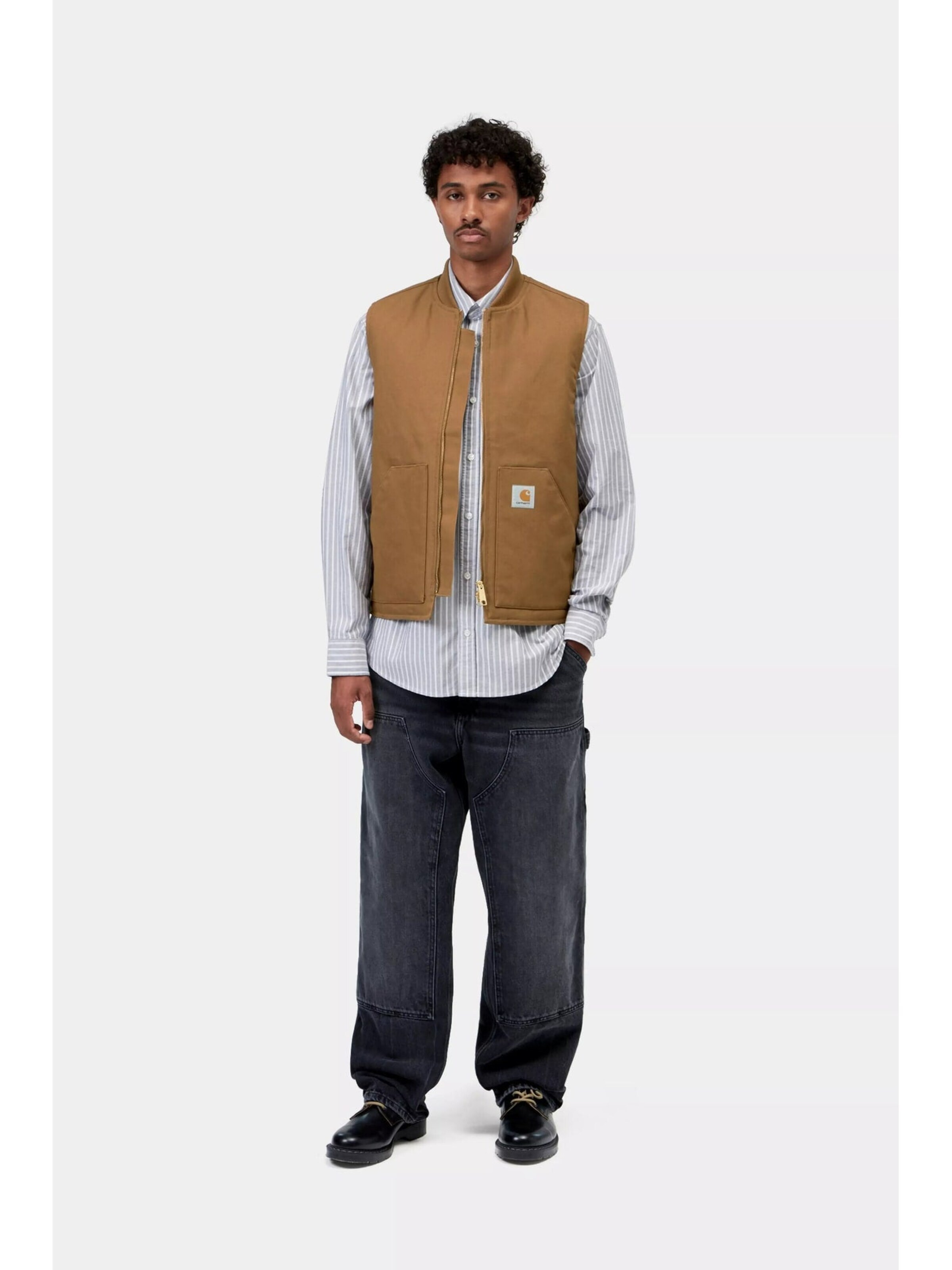 Gilet 'CLASSIC VEST HAMILTON BROWN RIGID' di Carhartt WIP in marrone