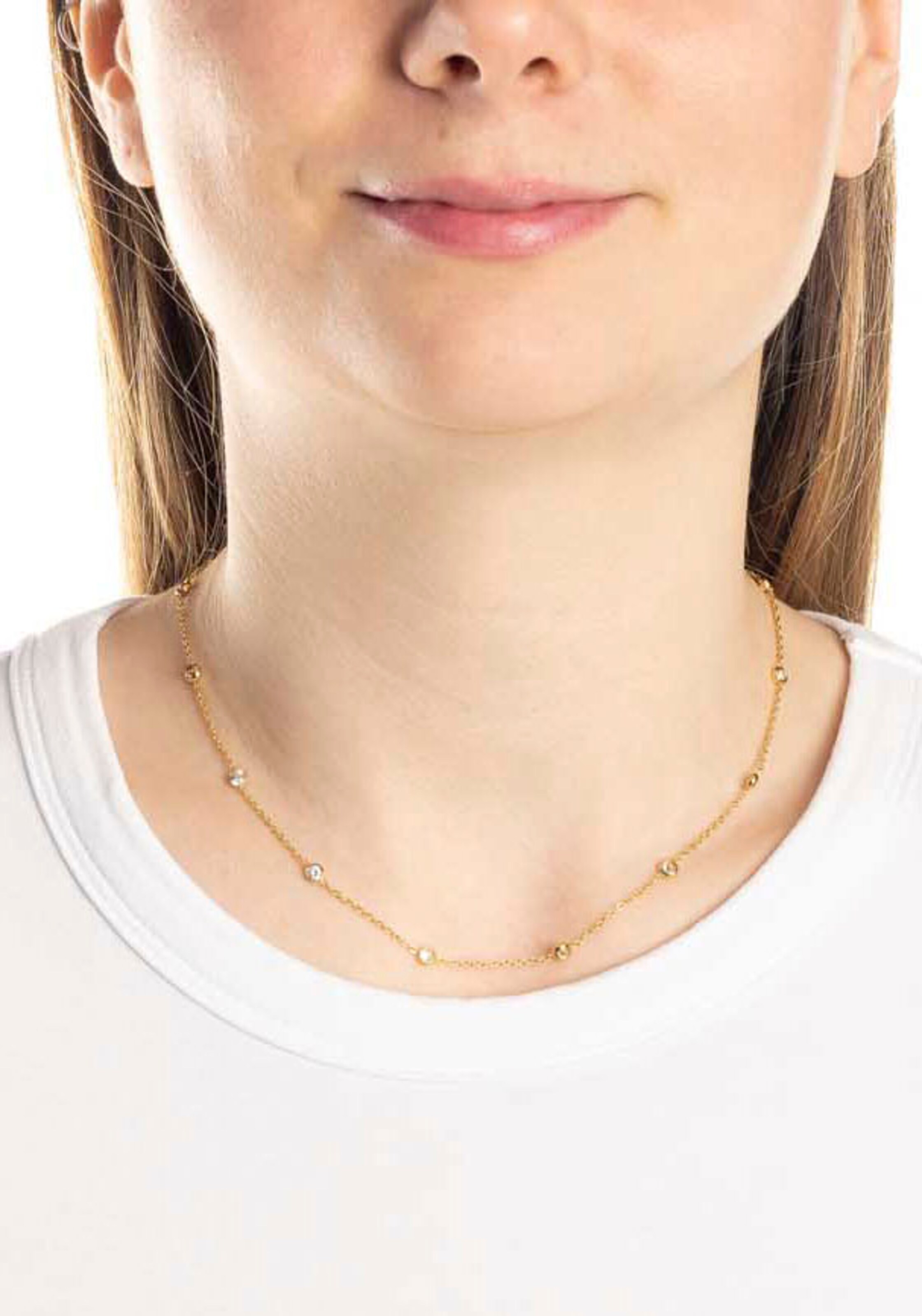 LEONARDO Kette in Gelb: Vorderseite