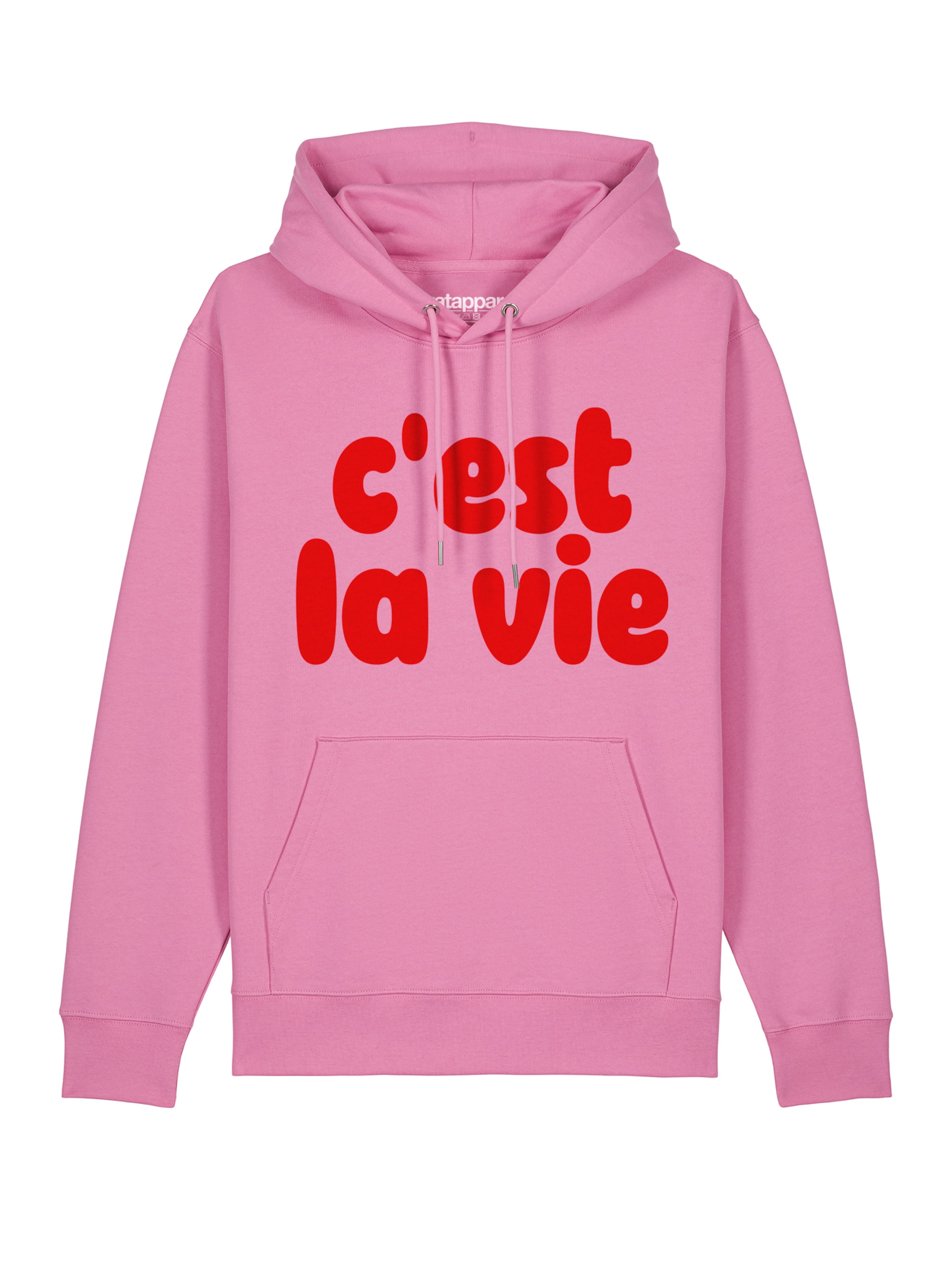 Watapparel Sweatshirt 'Cest La Vie' in Pink: front
