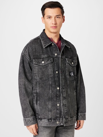 Calvin Klein Jeans Between-Season Jacket in Black: front