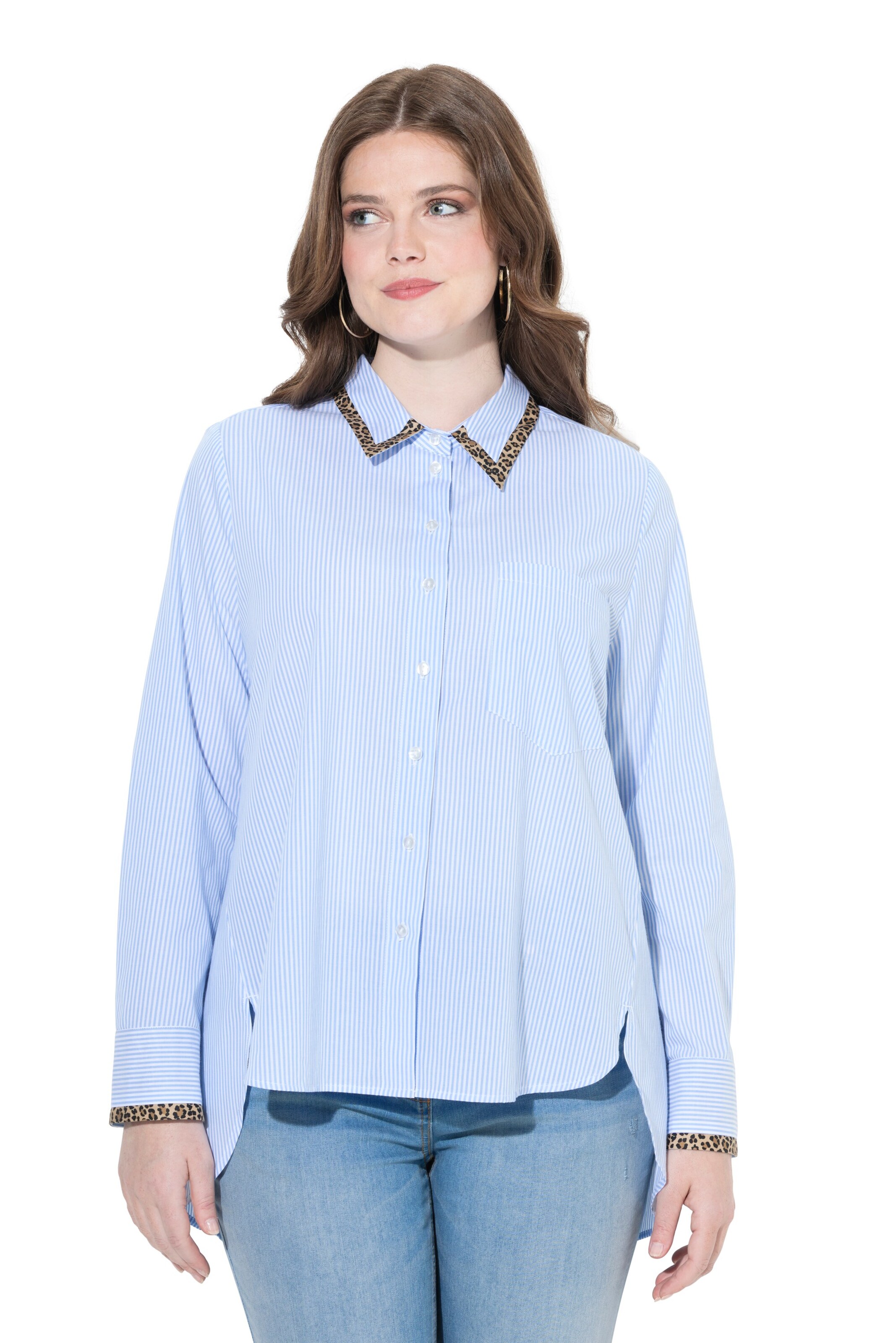 Ulla Popken Blouse in Blue: front