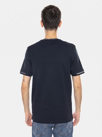 Lyle & Scott Koszulka 'Birdseye Half Tipped T-Shirt Dark Navy/Ash Lilac' w kolorze niebieski
