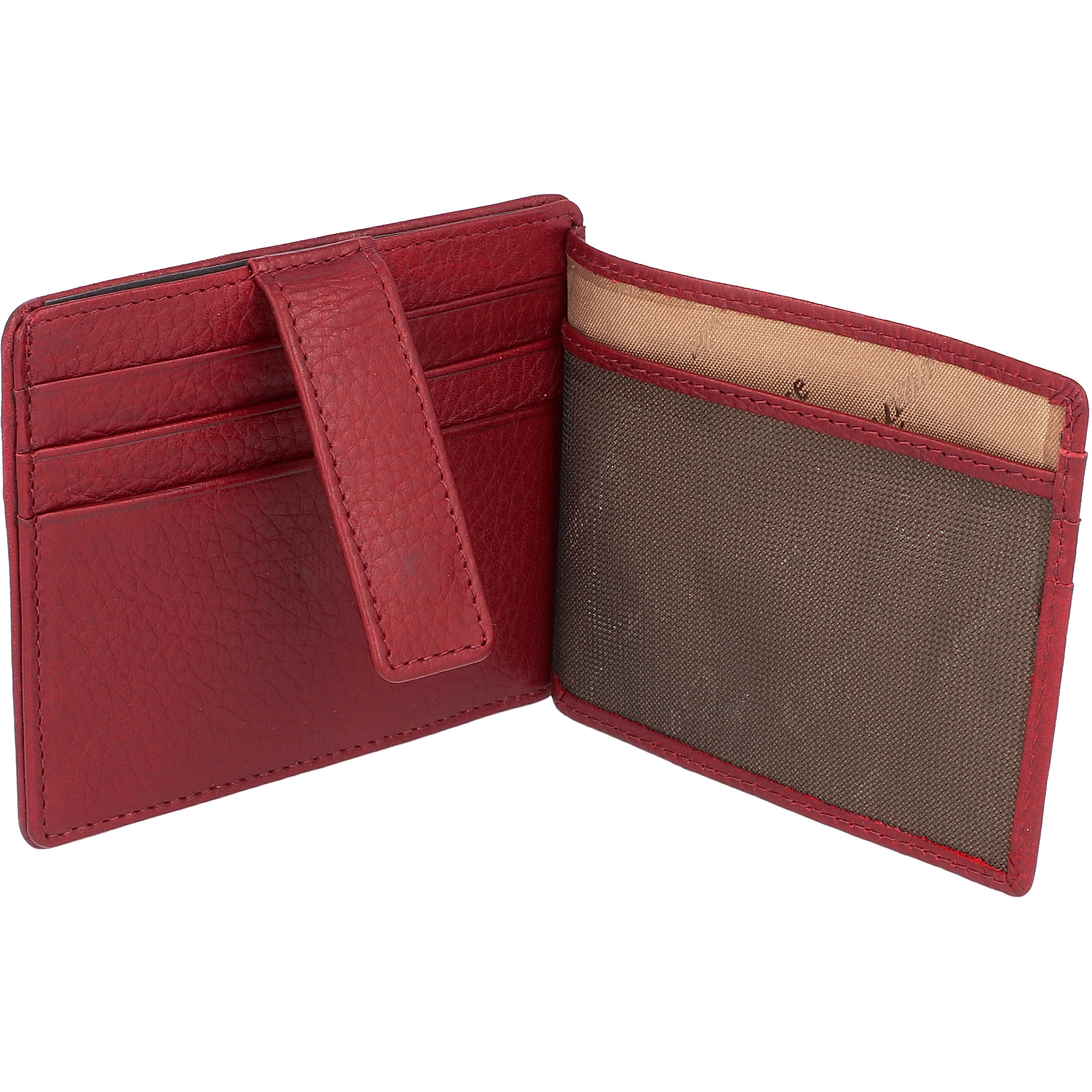Männer Geldbörsen & Etuis Esquire Oslo Kreditkartenetui RFID Leder 10 cm in Rot - BM18578