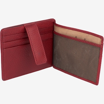 Esquire Oslo Kreditkartenetui RFID Leder 10 cm in Rot