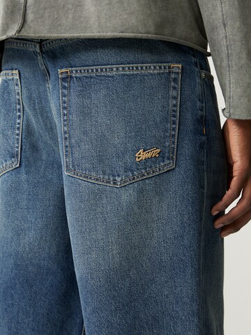 Pull&Bear Baggy Jeans i blå