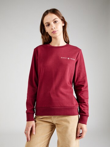 GANT Sweatshirt in Rood: voorkant