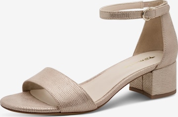 TamarisSandale s remenčićima - zlatna boja: prednji dio