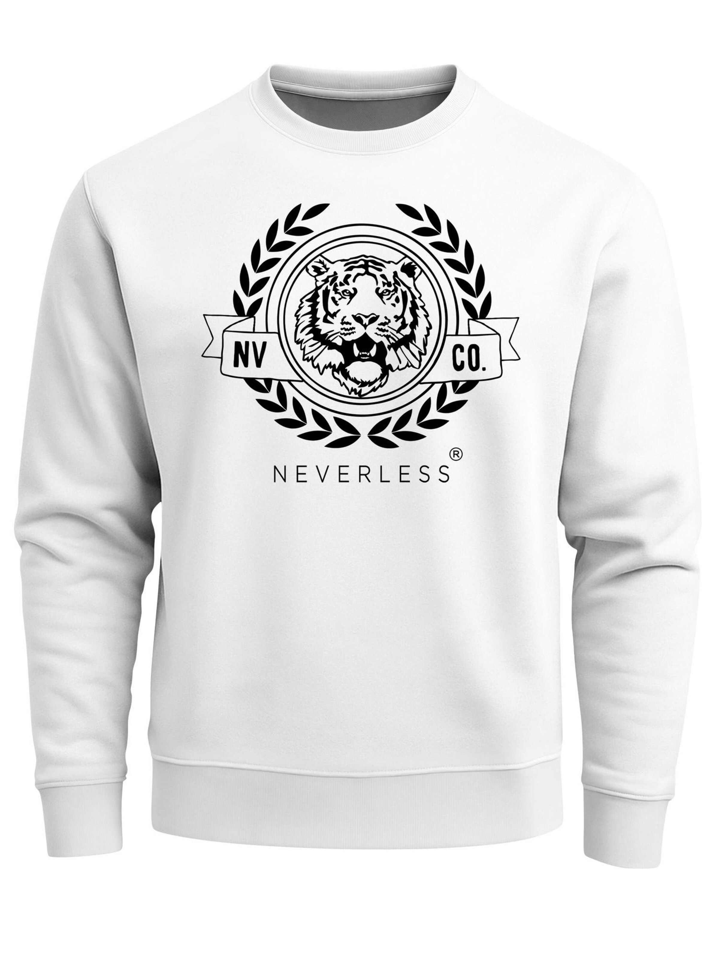 Neverless Sweatshirt 'Old School' in White: front
