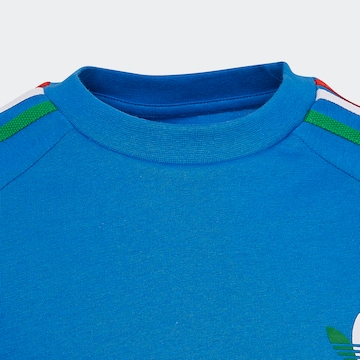 mėlyna ADIDAS ORIGINALS Marškinėliai 'Adicolor 3-Stripes'