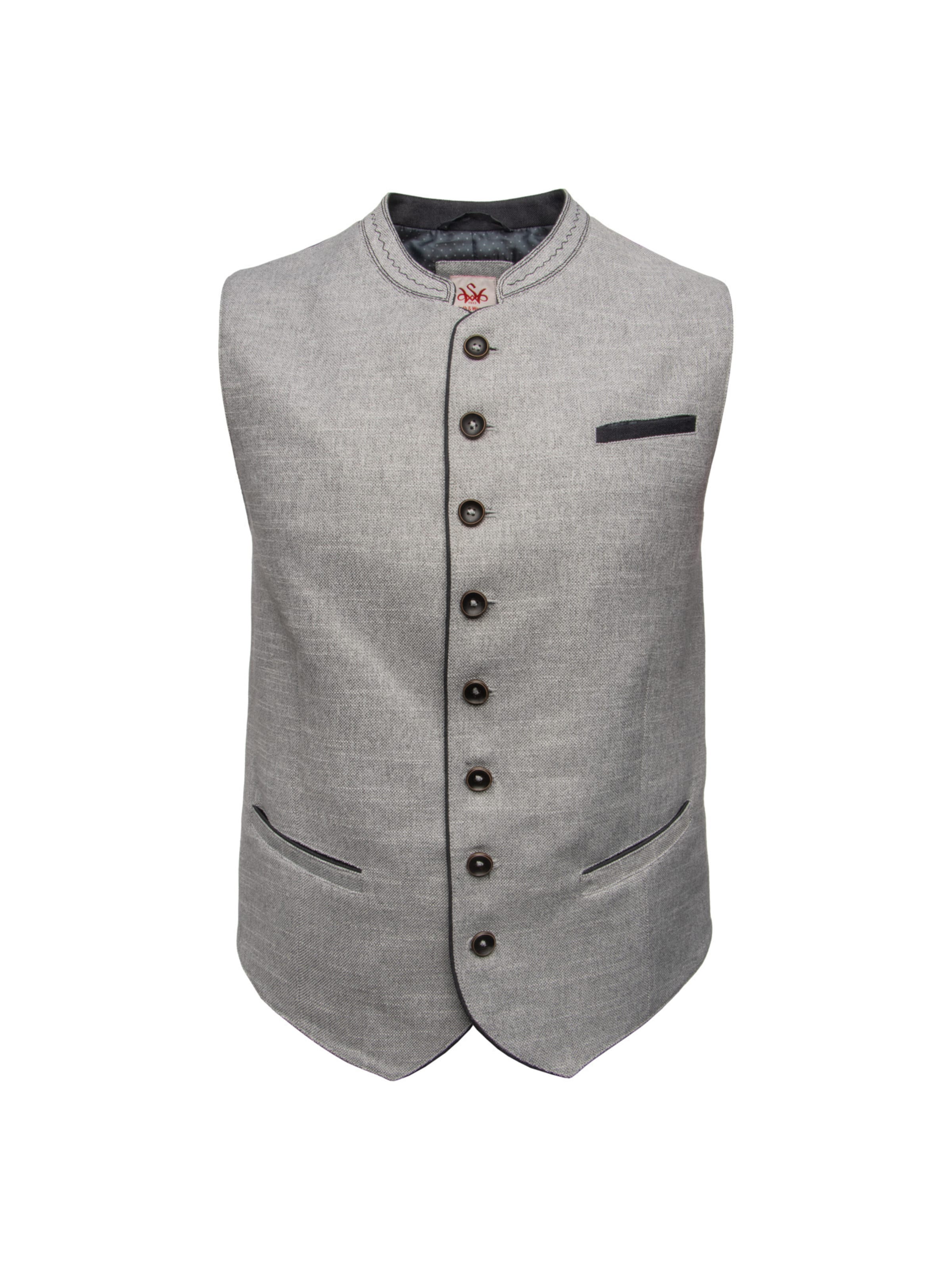 Gilet 'Feder' di SPIETH & WENSKY in grigio: frontale