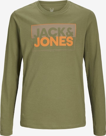 T-Shirt Jack & Jones Junior en vert : devant