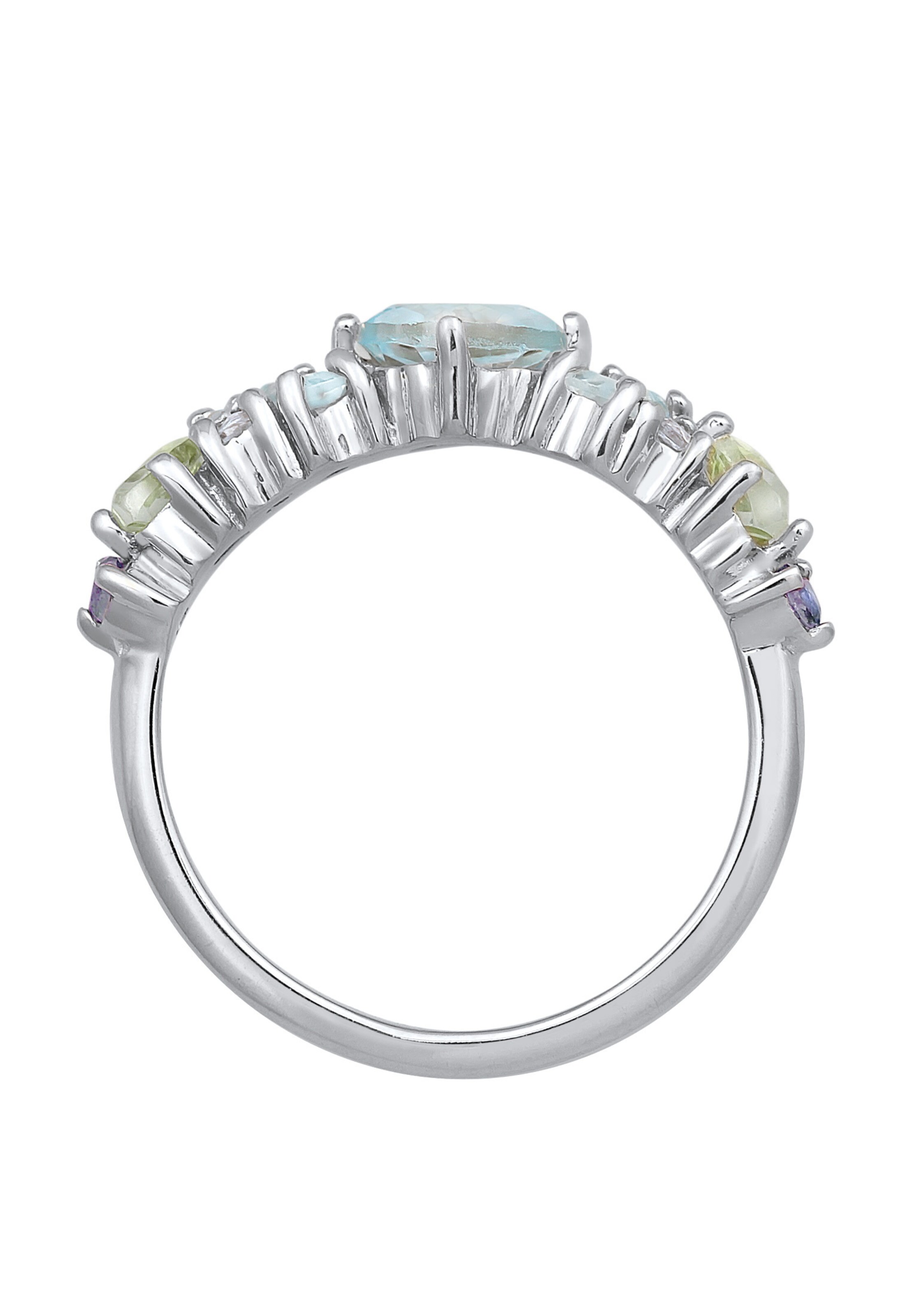 ELLI PREMIUM Ring 'Edelstein' in Silber
