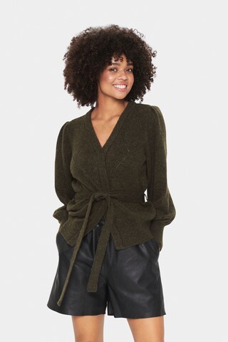 Cardigan 'Nanett' SAINT TROPEZ en vert : devant