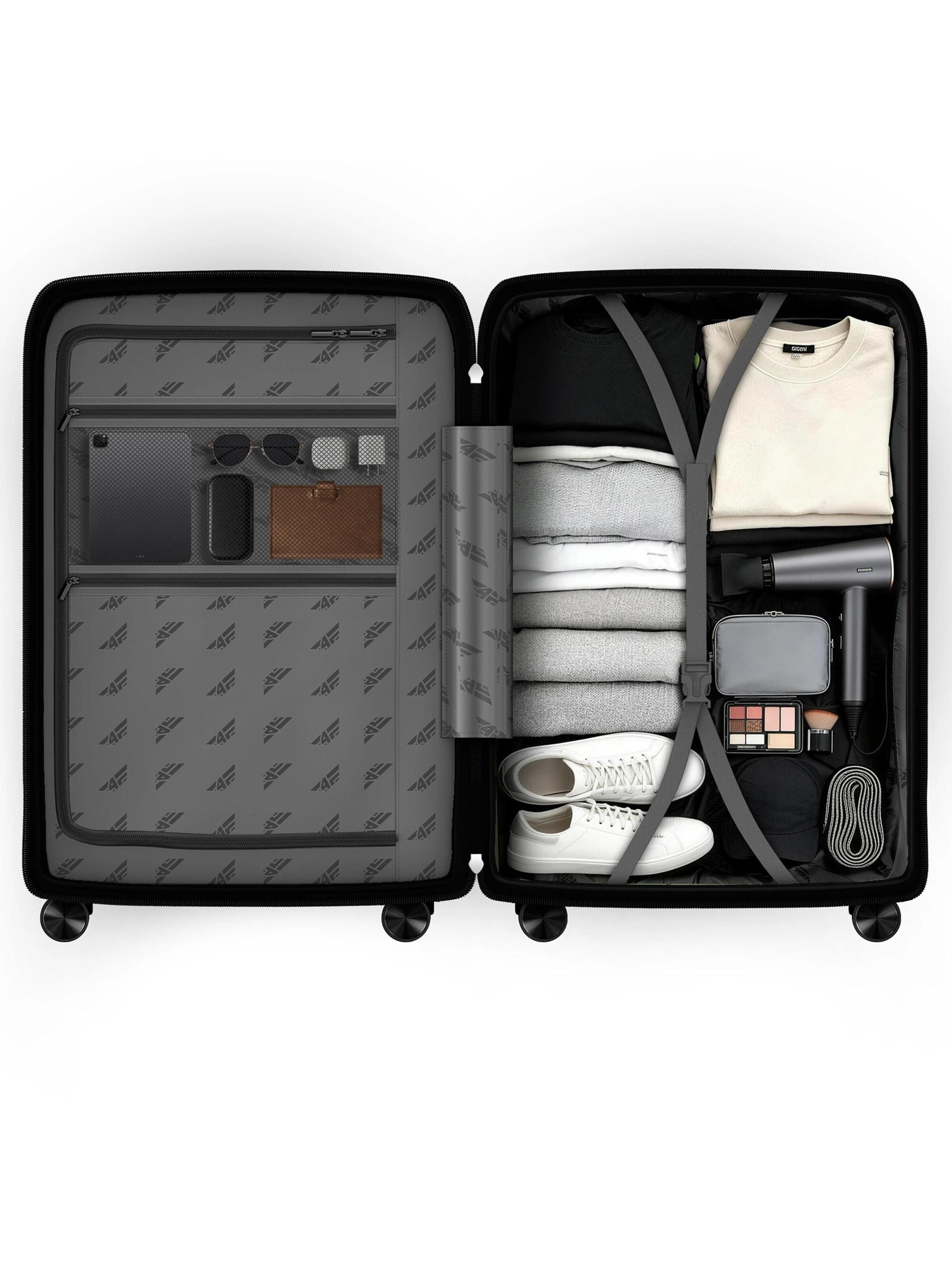4FLY Kofferset 'Linea Lux'‌‌‌‌‌‌‌‌‌‌ in Schwarz