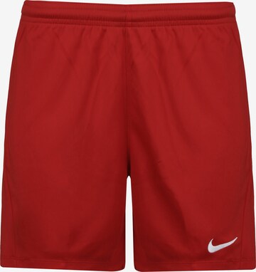 NIKE Workout Pants in Red: front