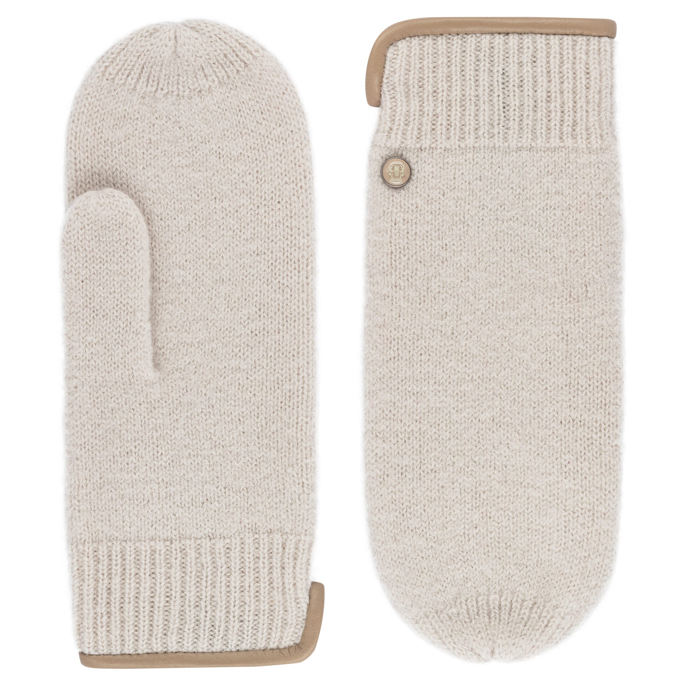Roeckl Wanten 'FELTED WOOL' in Beige: voorkant