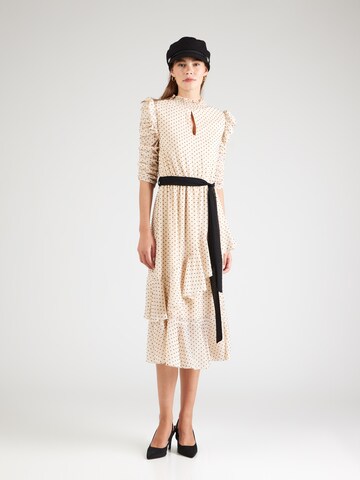 Little Mistress Jurk in Beige: voorkant