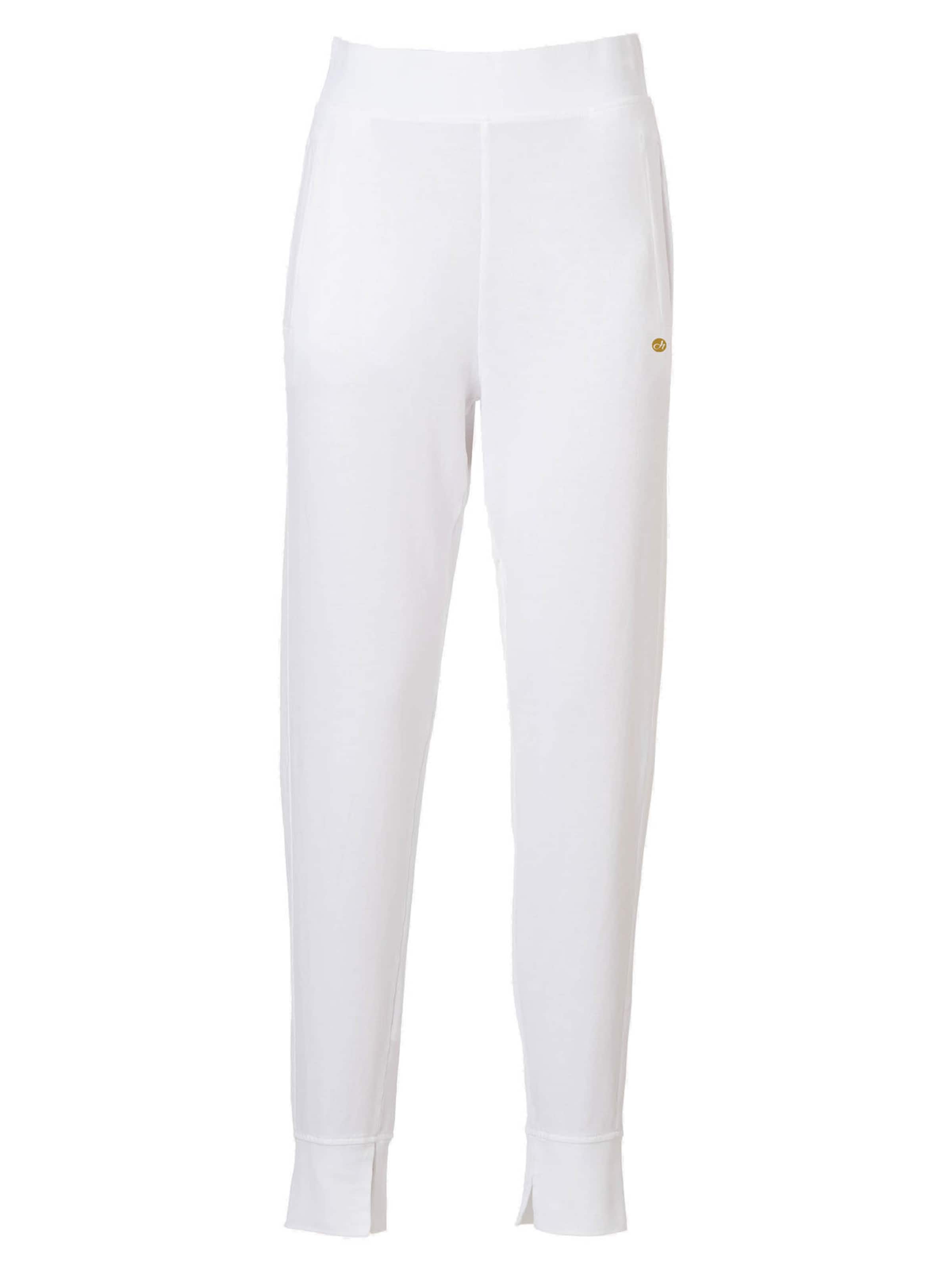 DEHA Tapered Broek in Wit: voorkant