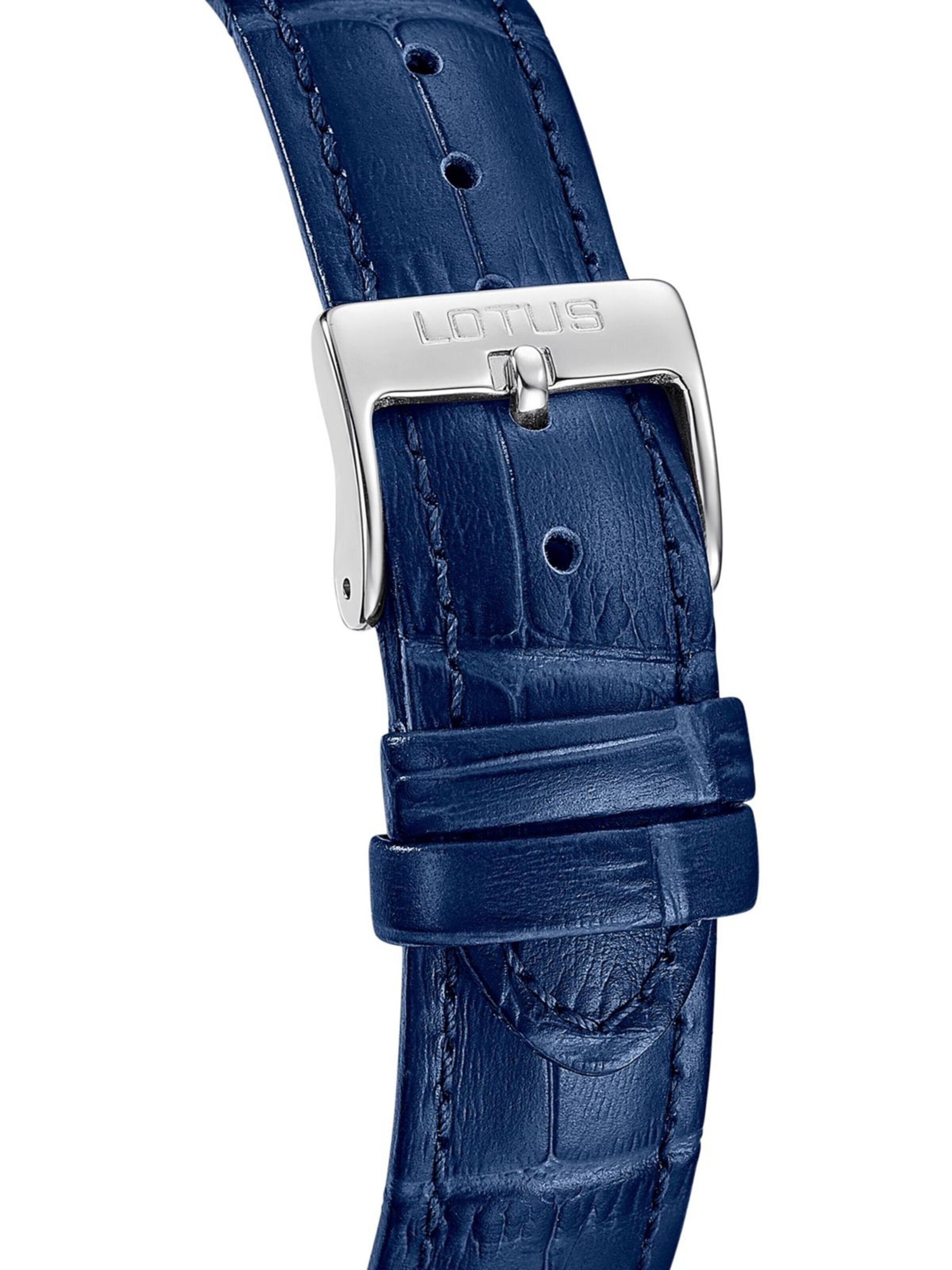 Lotus Analoog horloge 'Date watch Square Series' in Blauw