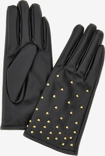 GUESS Fingerhandschuhe 'Maranta' in gold / schwarz, Produktansicht