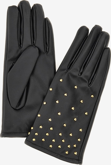 GUESS Fingerhandschuhe 'Maranta' in gold / schwarz, Produktansicht