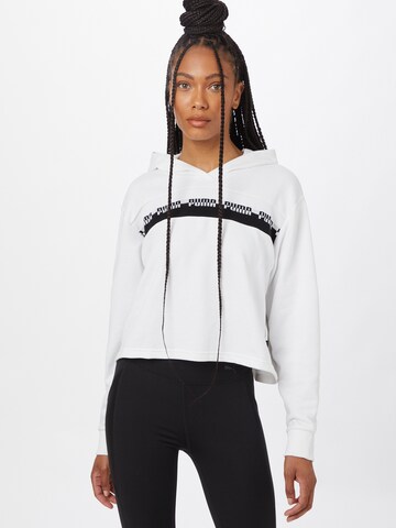 PUMA Sports sweatshirt in White: front