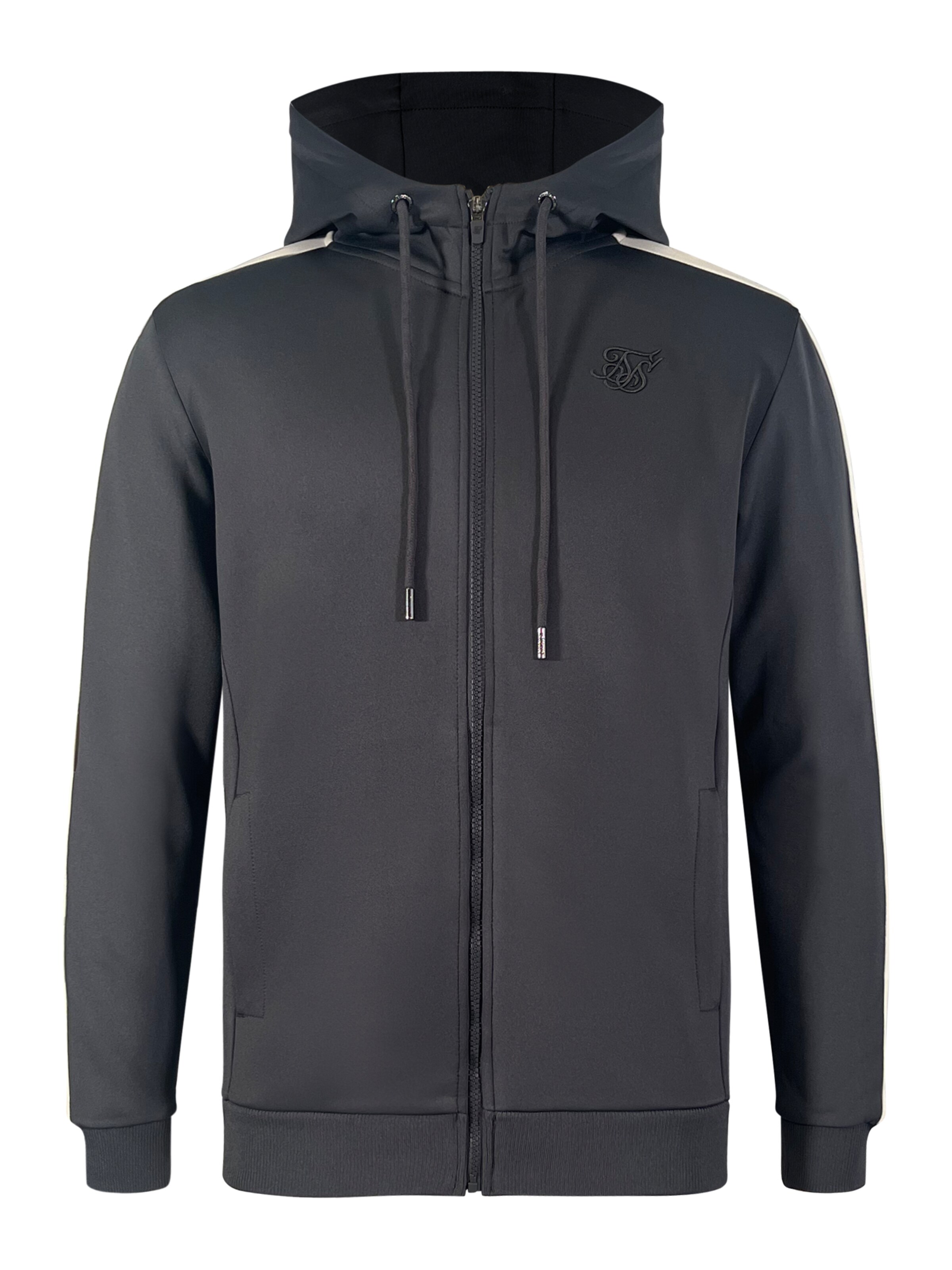 SikSilk Sweatshirt in Grijs: voorkant