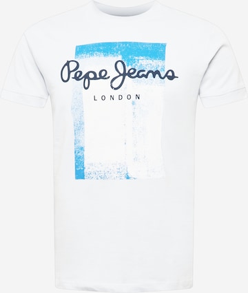 Pepe Jeans Μπλουζάκι 'SAWYER' σε λευκό: μπροστά