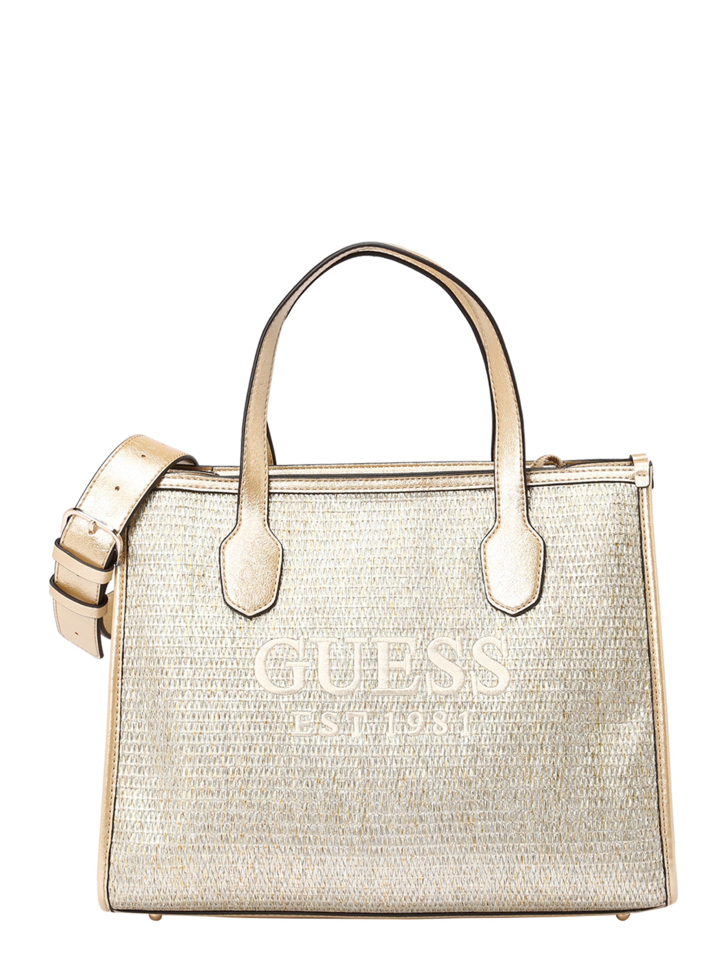 Guess purse, excellent condition, white and gold,... - Depop