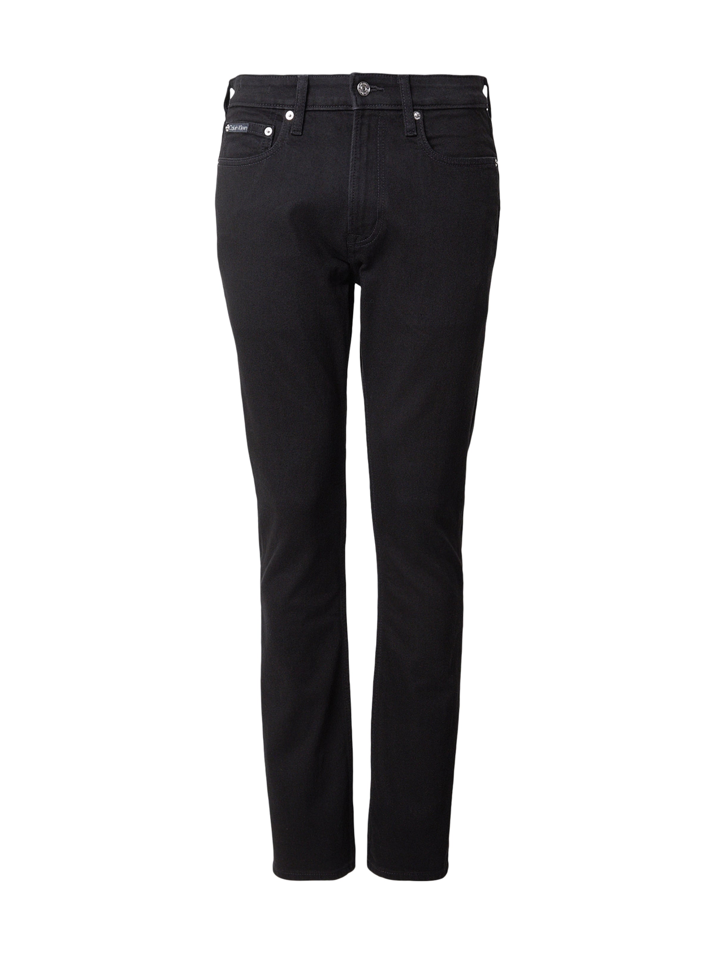 Calvin Klein Jeans - Slimfit Vaquero en negro: frente