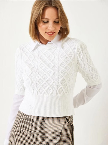 Bianco LucciPulover 'Pullover' - bijela boja
