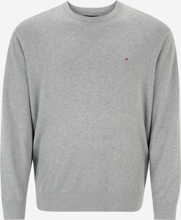 Tommy Hilfiger Big & Tall Sweater 'CLASSIC' in Grey: front