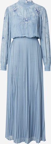 Frock and Frill Dress in Blue: front