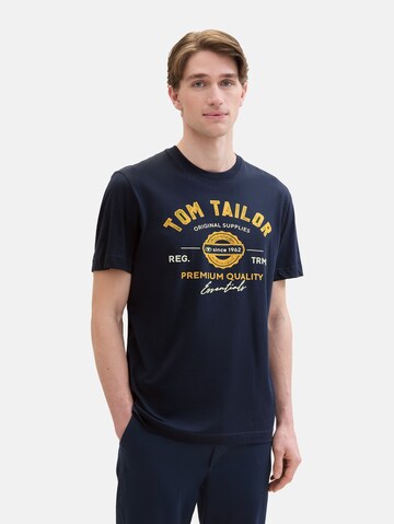 TOM TAILOR Футболка в Синий: спереди