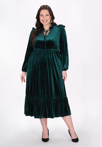 faina Jurk in Groen