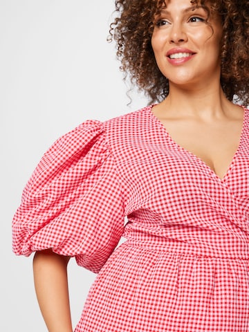 Nasty Gal Plus Blouse in Red