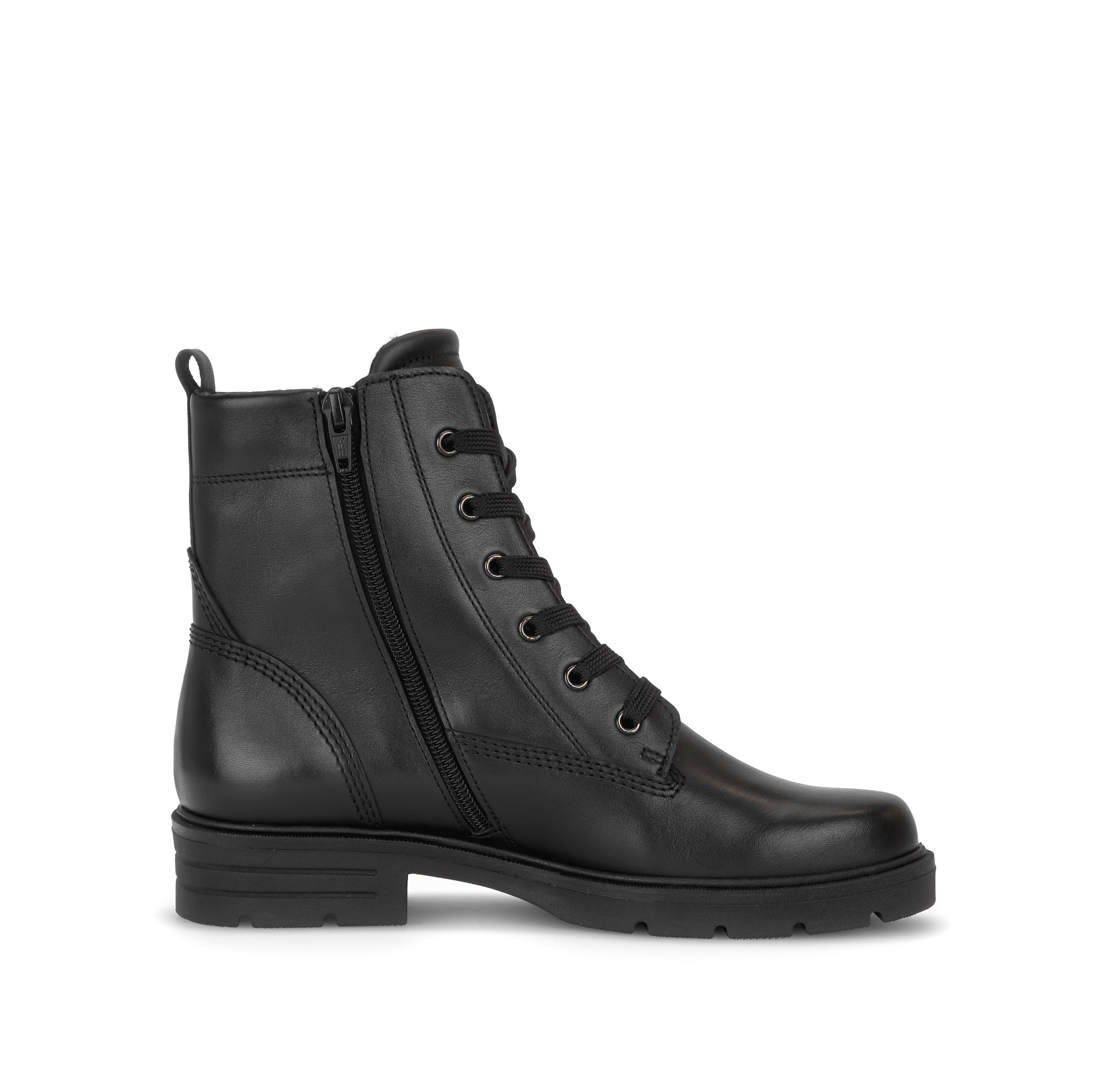 GABOR Lace-Up Ankle Boots in Black