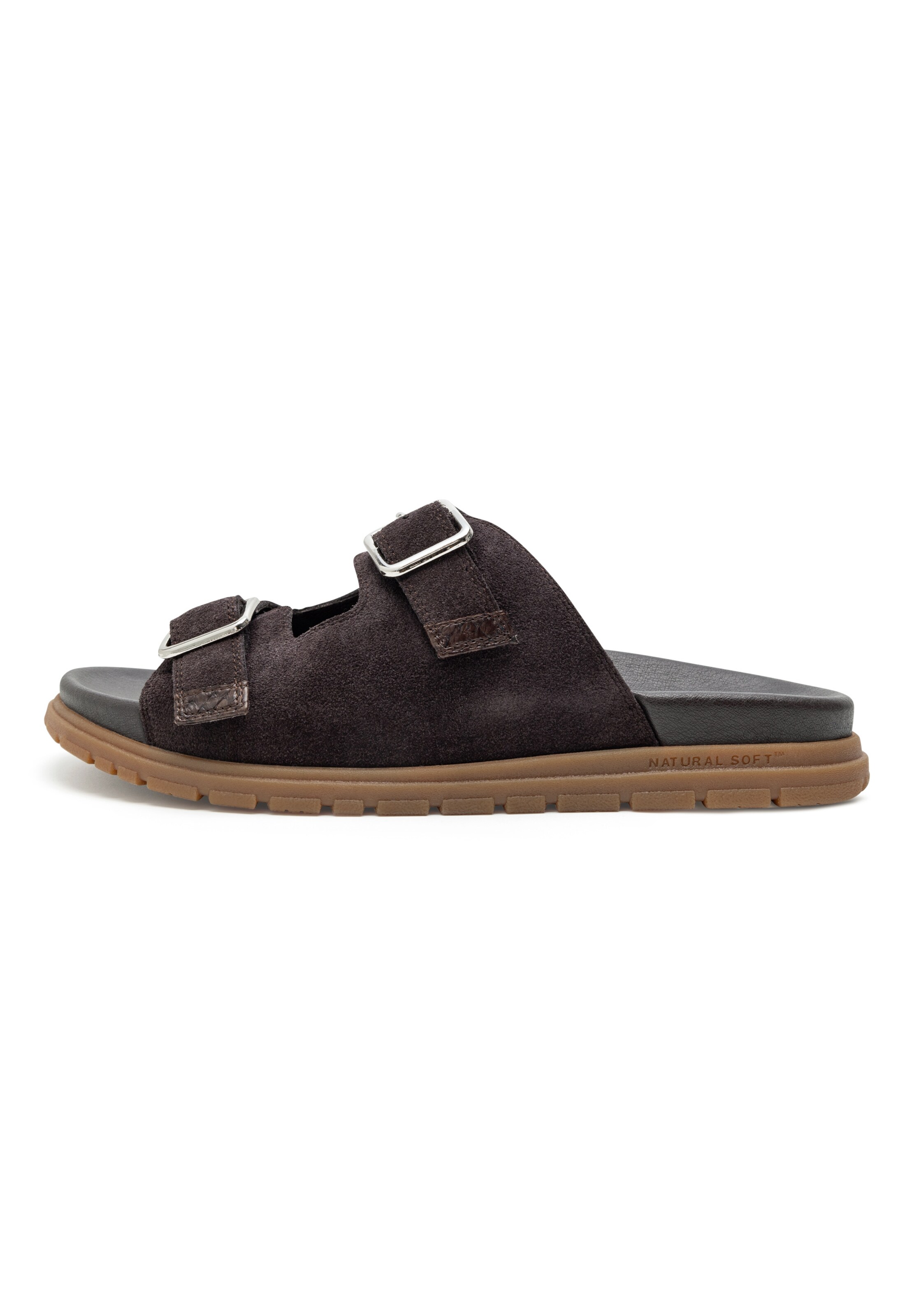 WODEN Mule 'Victoria' in Brown: front