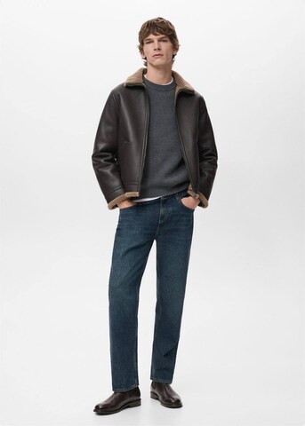 MANGO MAN Between-Season Jacket 'Barrow' in Brown