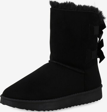 Van Hill Boots 'Ivy' in Schwarz: Vorderseite