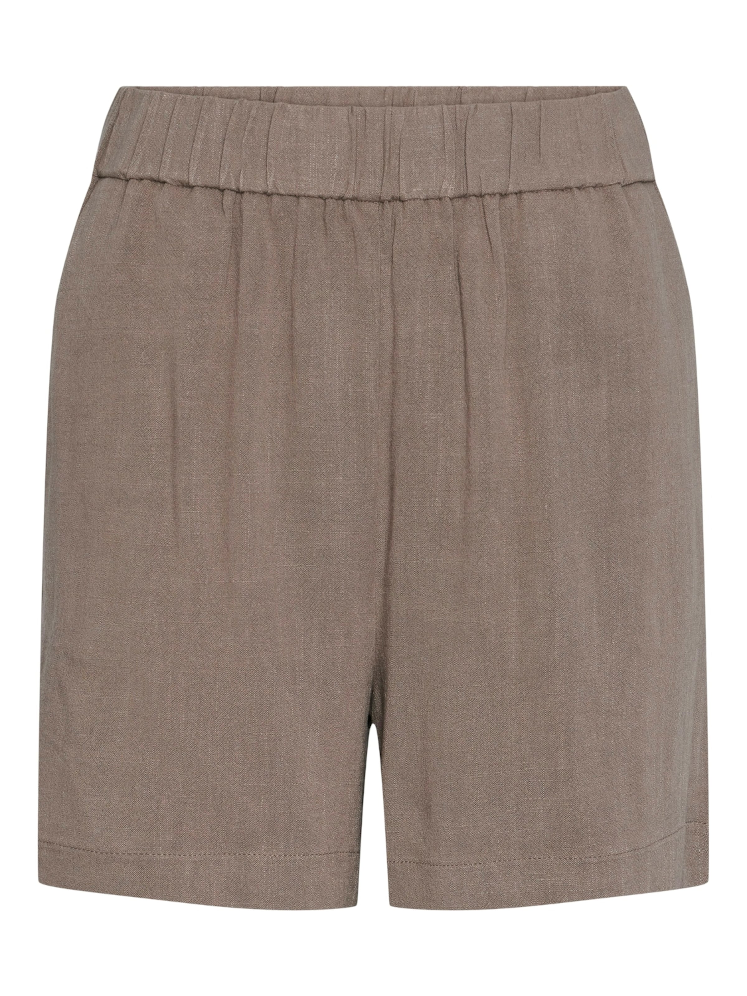 PIECES Štandardný strih Nohavice 'PCVinsty' - Hnedá: predná strana