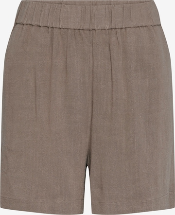 PIECES Regular Trousers 'VINSTY' in Brown: front