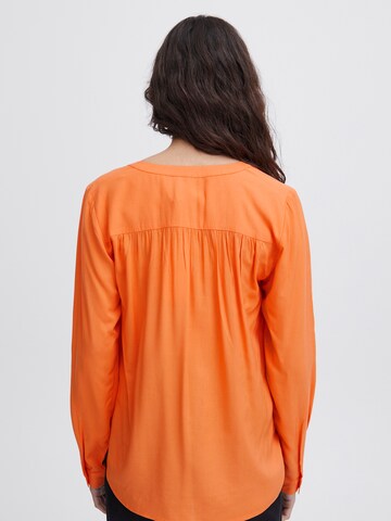 ICHI Bluse i orange