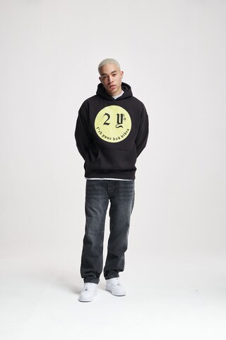 2Y Studios Sweatshirt 'Smiley' in Zwart