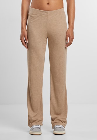 Bootcut Pantaloni di Urban Classics in beige: frontale