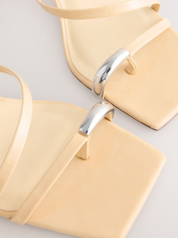 Next Strap Sandals in Yellow