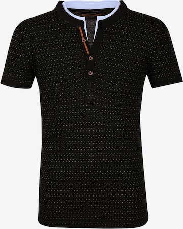 Leif Nelson Shirt in Zwart: voorkant